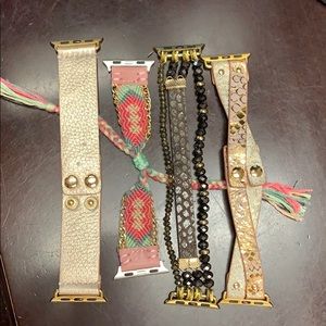 Bundle of 4 Apple Watch bands. 38mm